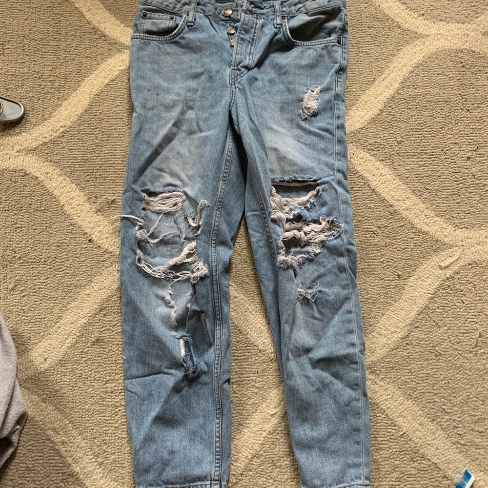 hayden topshop distressed jeans